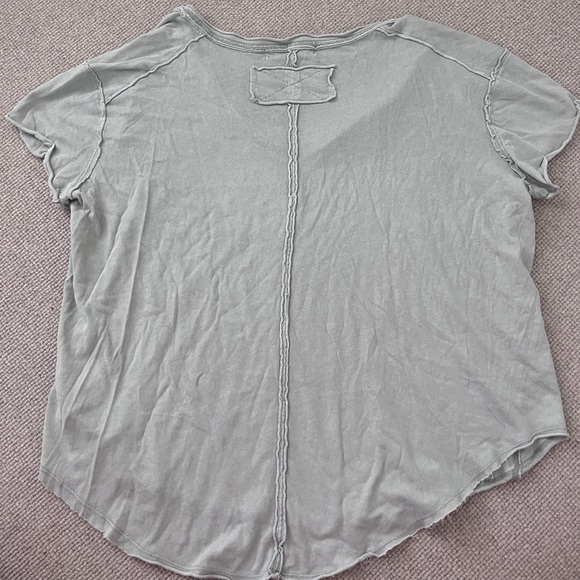 Free People Bring It Home Tee in Limestone Sage - Picture 5 of 6
